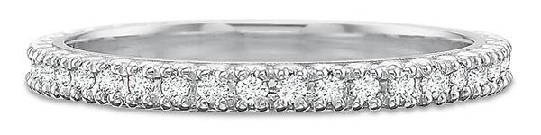 14k white gold wedding band