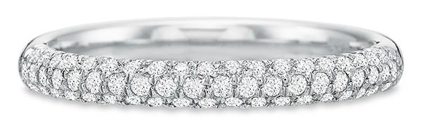 14k white gold wedding band