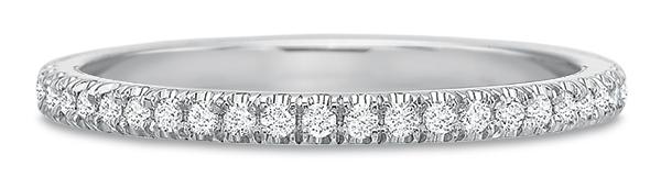 14k white gold wedding band