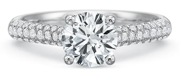 14k white gold engagement ring