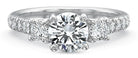 14k white gold engagement ring