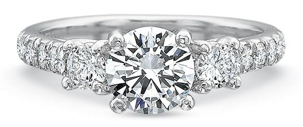 14k white gold engagement ring