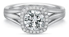 18k white gold engagement ring