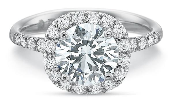 18k white gold engagement ring
