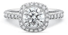14k white gold engagement ring