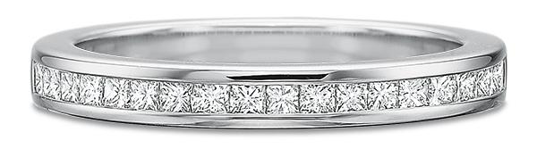 14k white gold wedding band