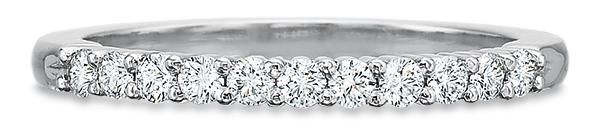 14k white gold wedding band