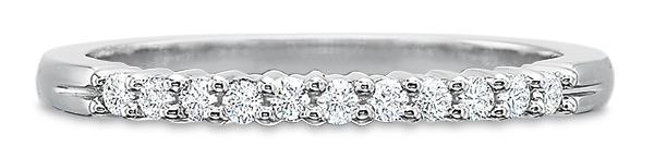 14k white gold wedding band