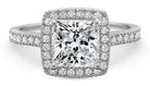 14k white gold engagement ring