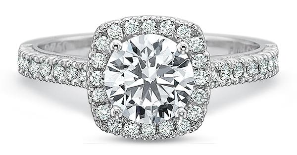 14k white gold engagement ring