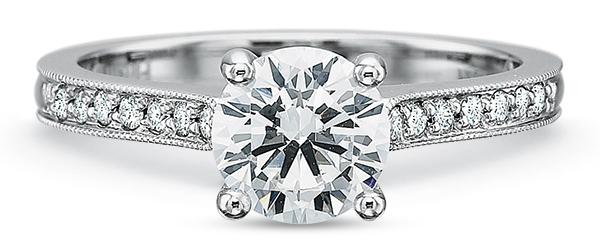 14k white gold engagement ring