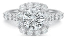 14k white gold engagement ring