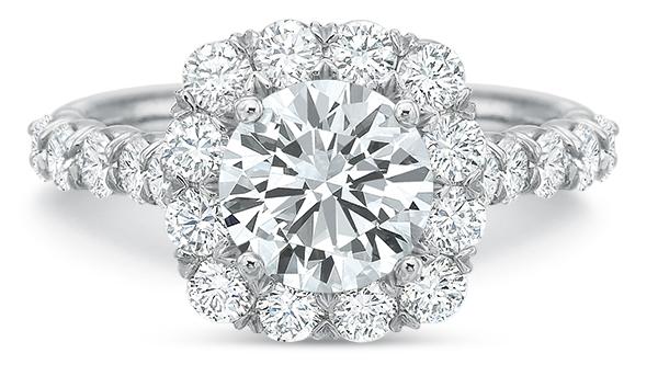 14k white gold engagement ring