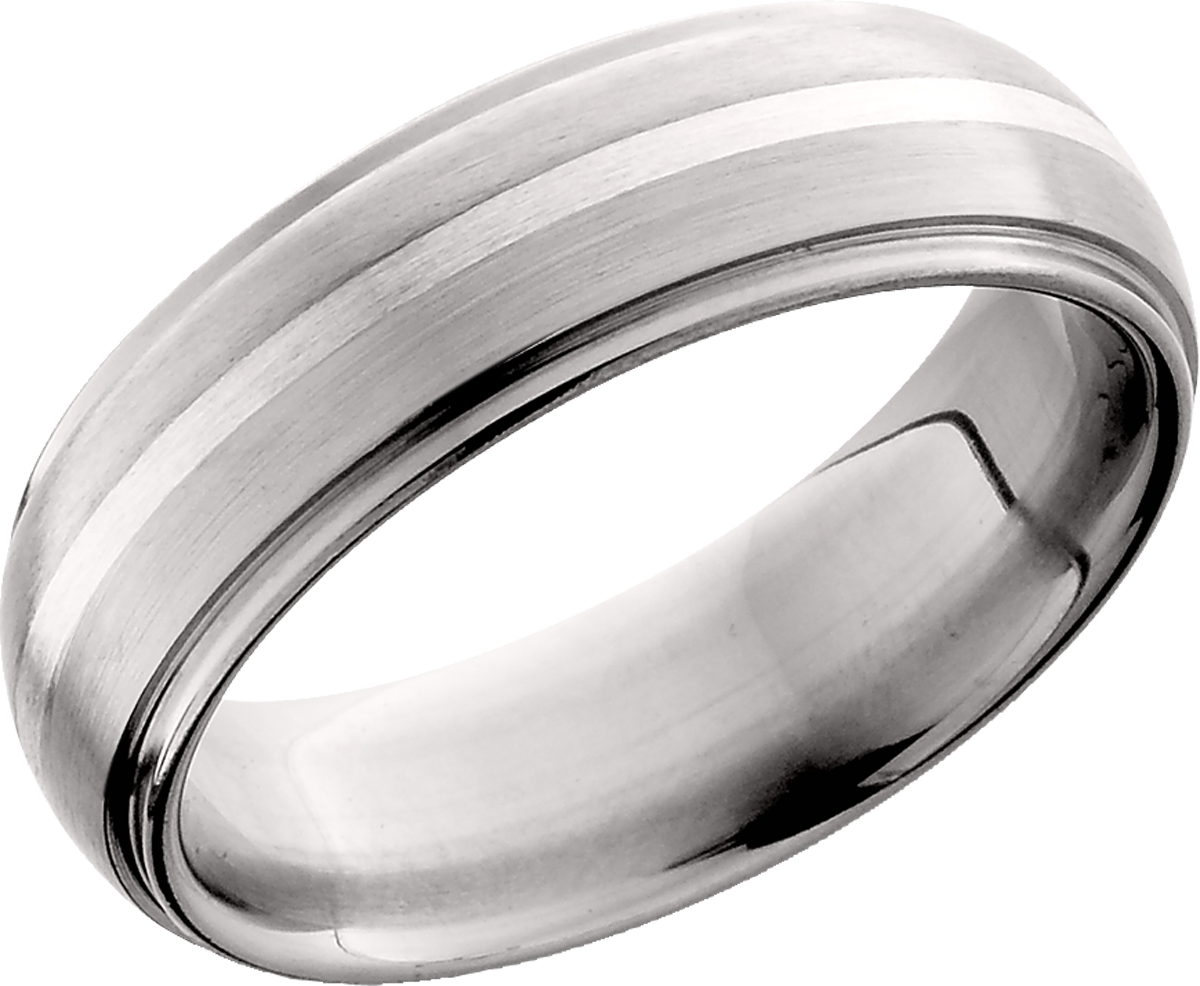 lashbrook titanium collection titanium 7mm domed band