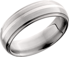 lashbrook titanium collection titanium 7mm domed band
