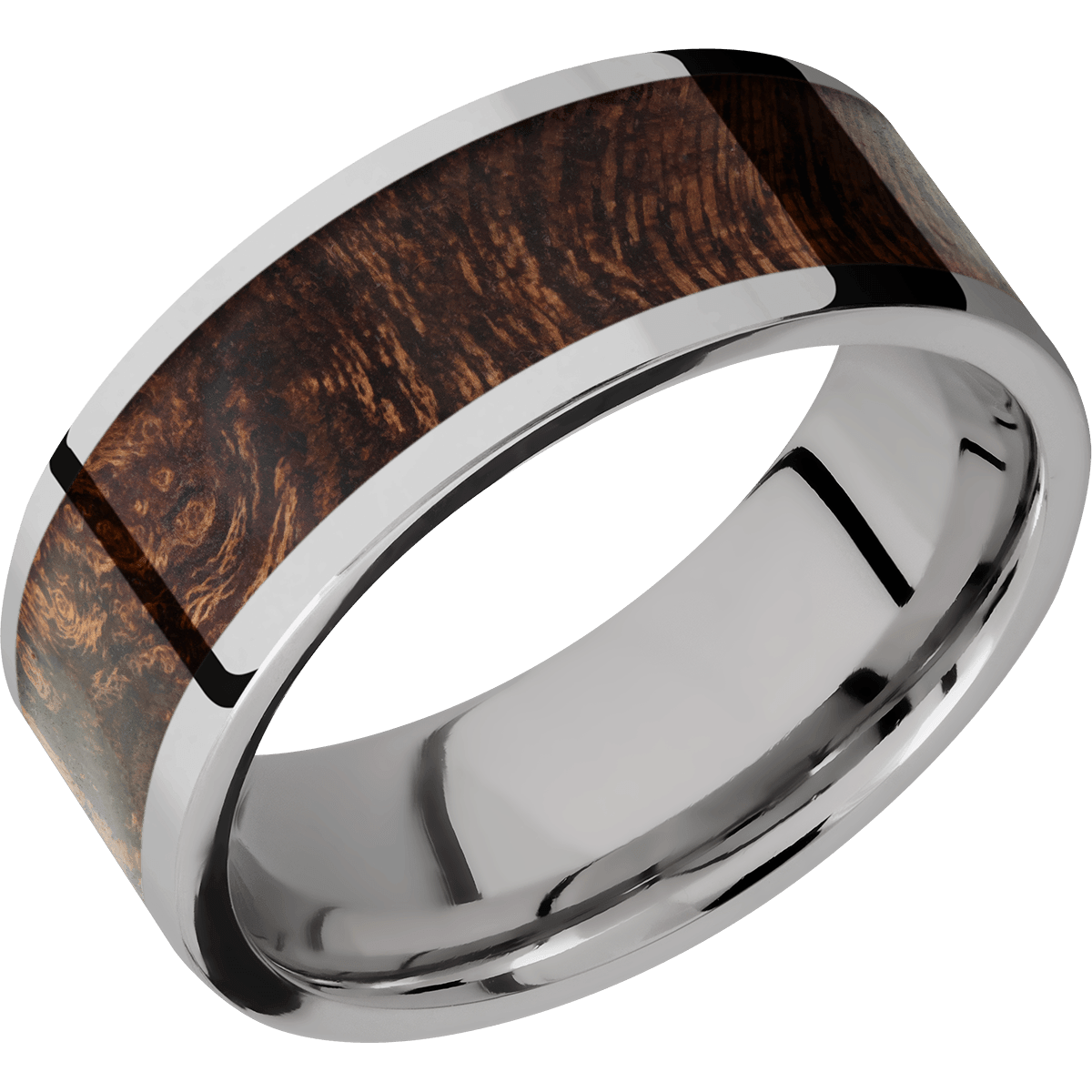Hardwood Wedding Band With Polish Finish