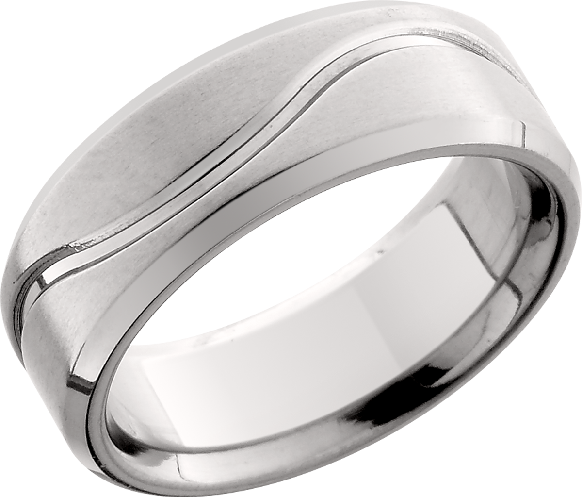 lashbrook titanium collection titanium 8mm flat band