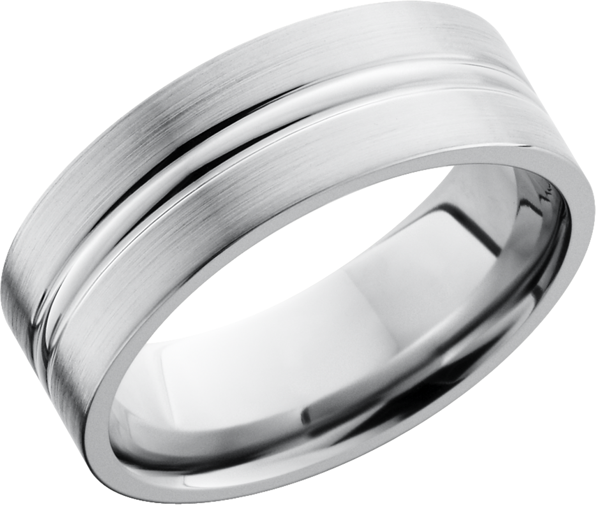 lashbrook titanium collection titanium 8mm flat band