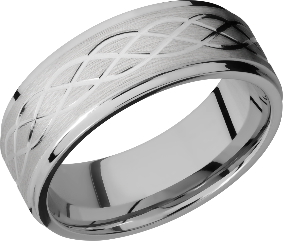 lashbrook titanium collection titanium 8mm flat band