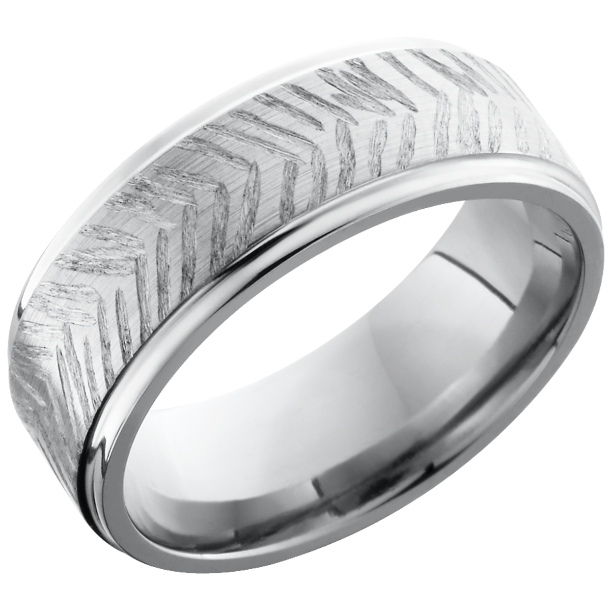lashbrook titanium collection titanium 8mm flat band