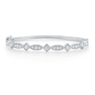 b6043 kc design diamond antique style bangle set in 14 kt. gold