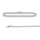 b6151 kc design channel set diamond tennis bracelet set in 14 kt. gold