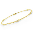 b6178 kc design diamond station bangle set in 14 kt. gold