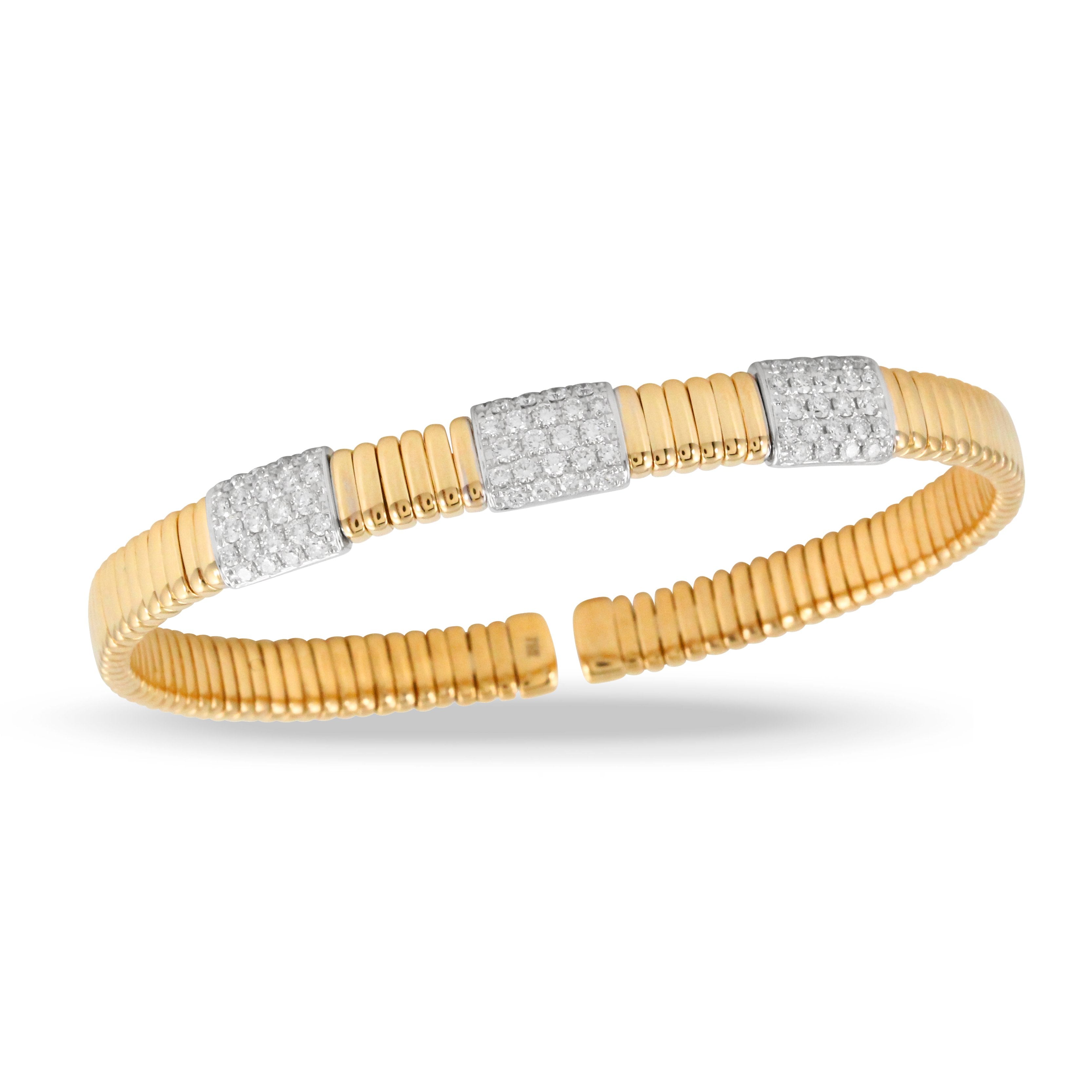 doves diamond fashion collection 18k white gold diamond bangle B9163