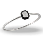 doves mondrian collection 18k white gold invisible set diamond bracelet B9186BO