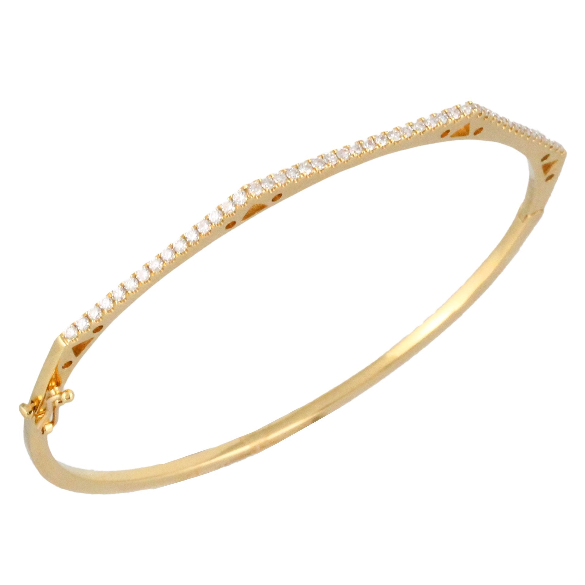 doves diamond fashion collection 18k white gold diamond bangle B9200