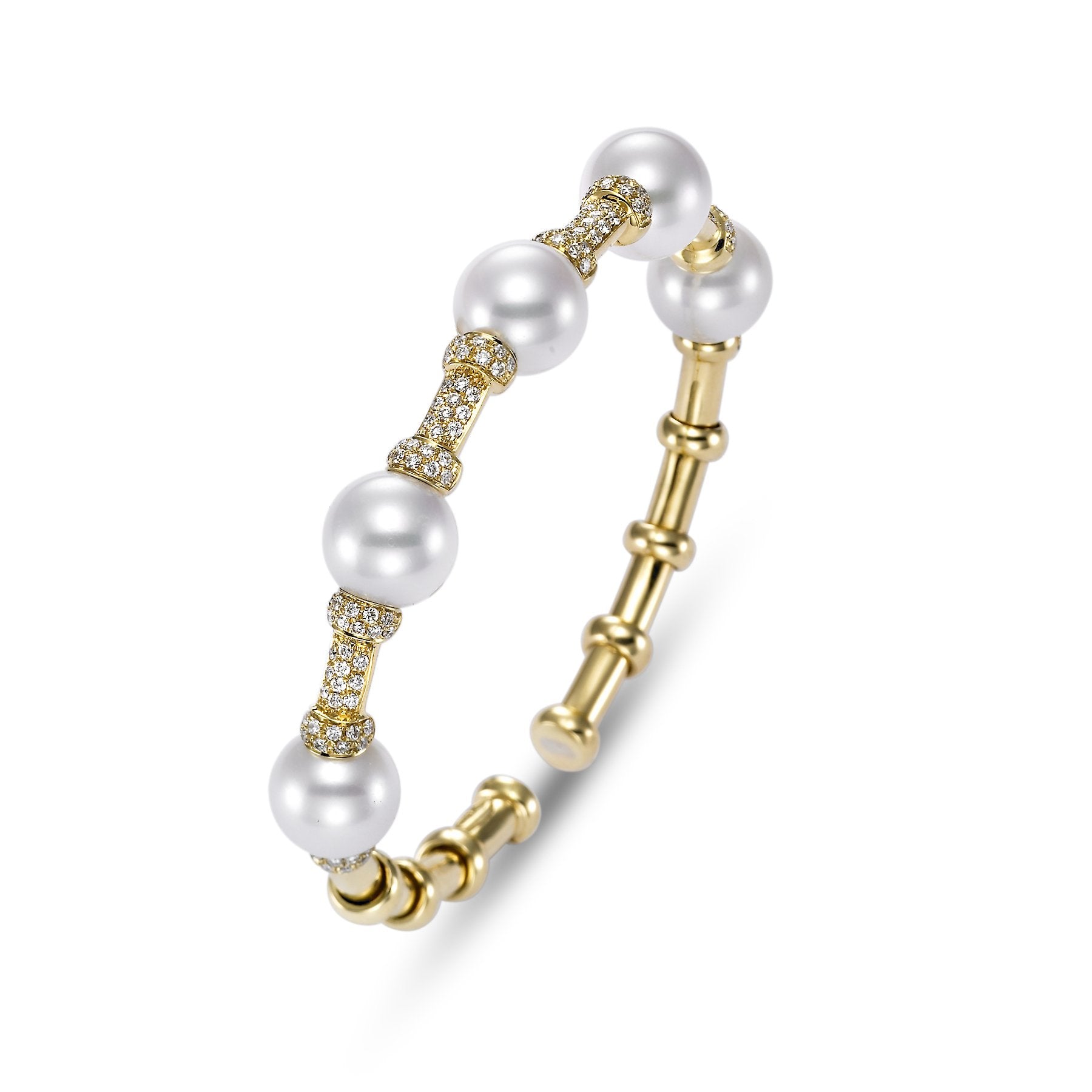 pavé bamboo cuff bracelet