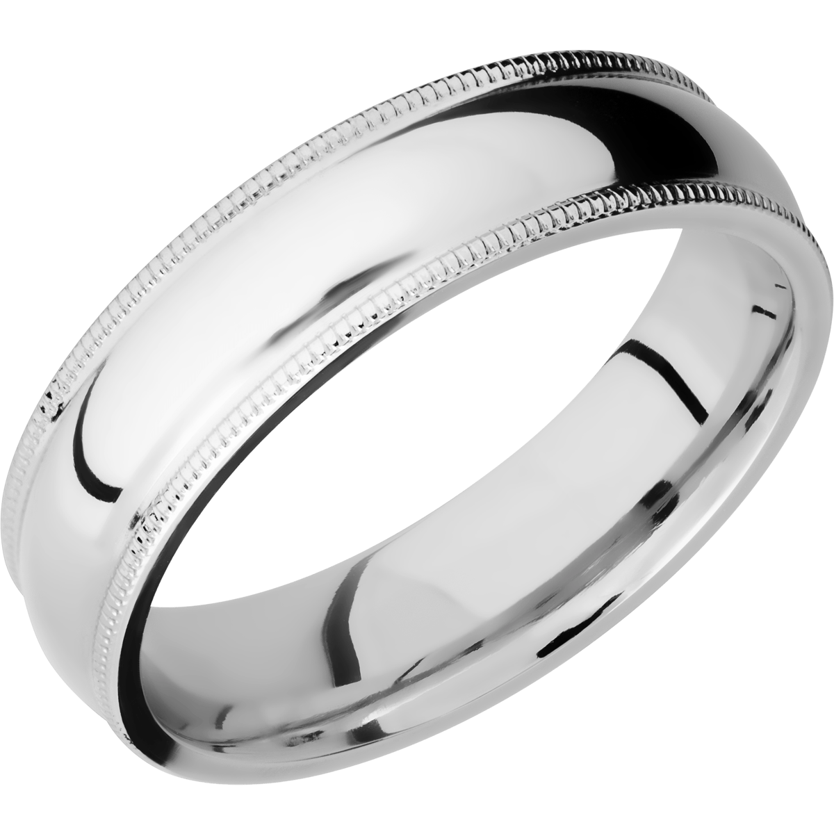 14Kw Wedding Band With Polish Finish