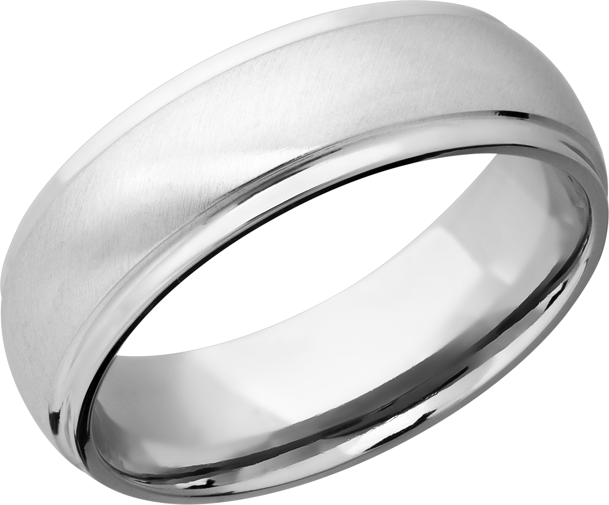lashbrook cobalt chrome 7mm domed band