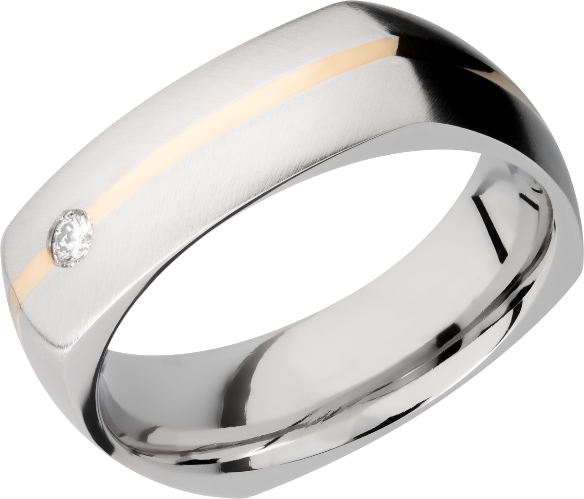 lashbrook cobalt chrome 7mm domed band