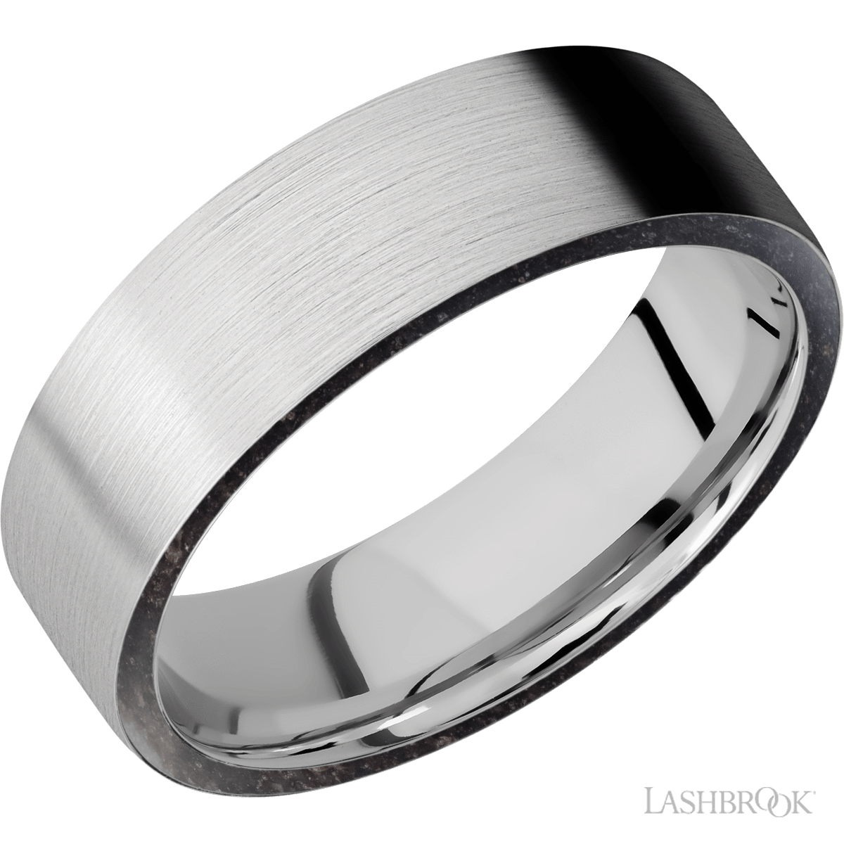 Cobalt Chrome Wedding Band With Satin Finish
