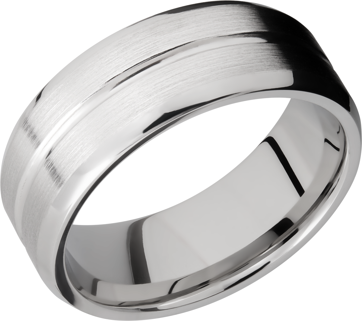 lashbrook cobalt chrome 8mm beveled band