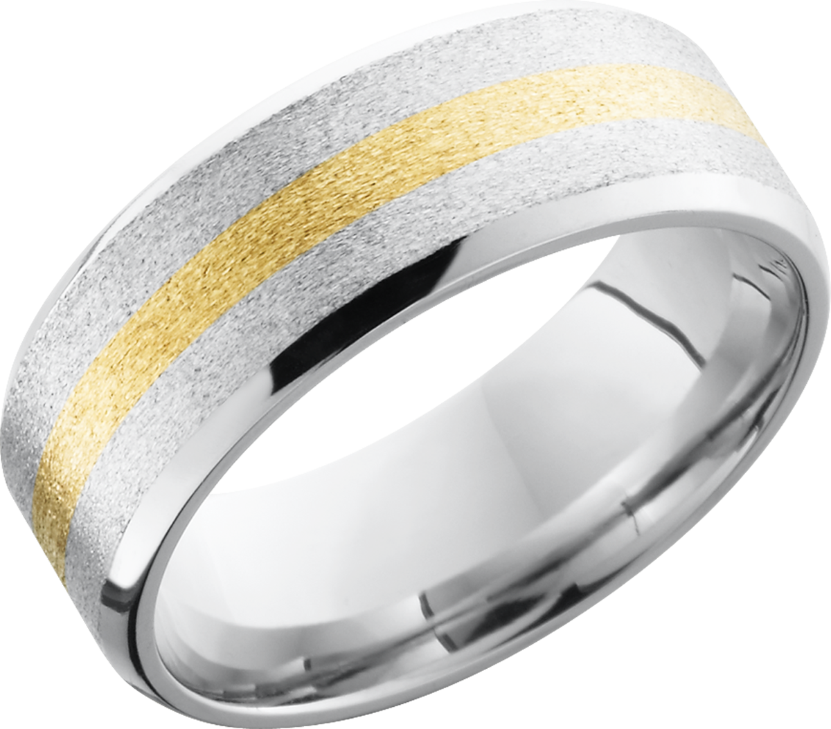 lashbrook cobalt chrome 8mm beveled band
