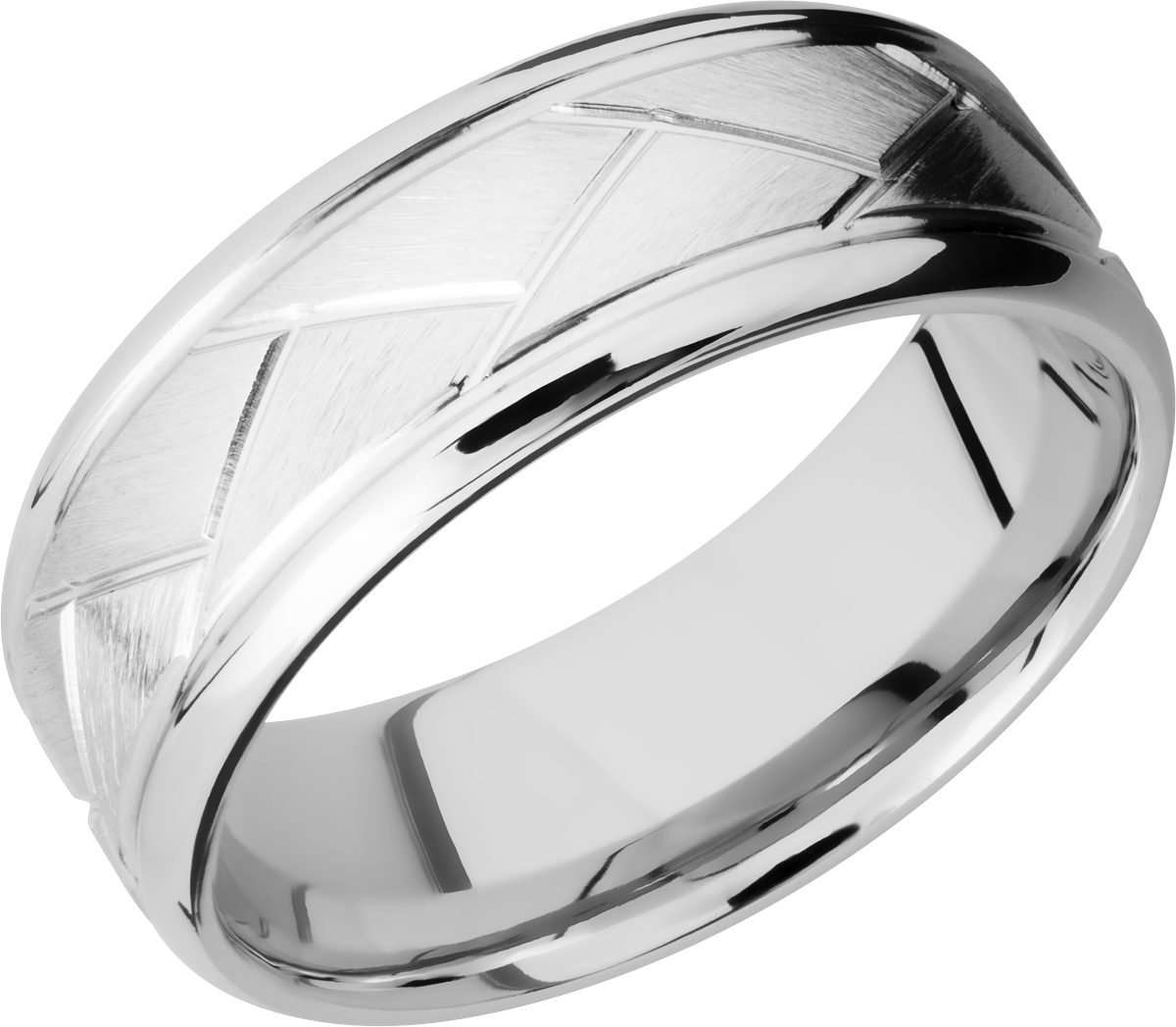 lashbrook cobalt chrome 8mm beveled band