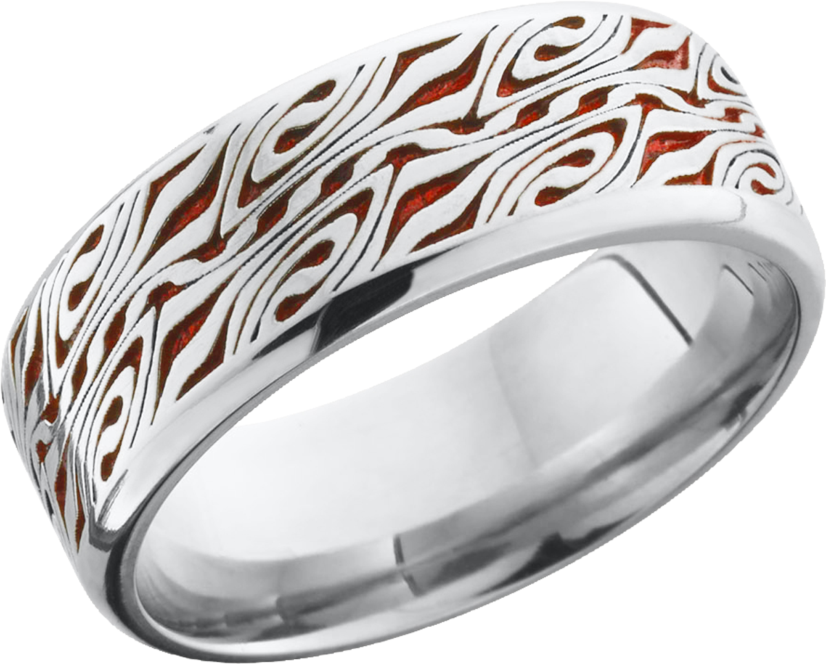 lashbrook cobalt chrome 8mm beveled band