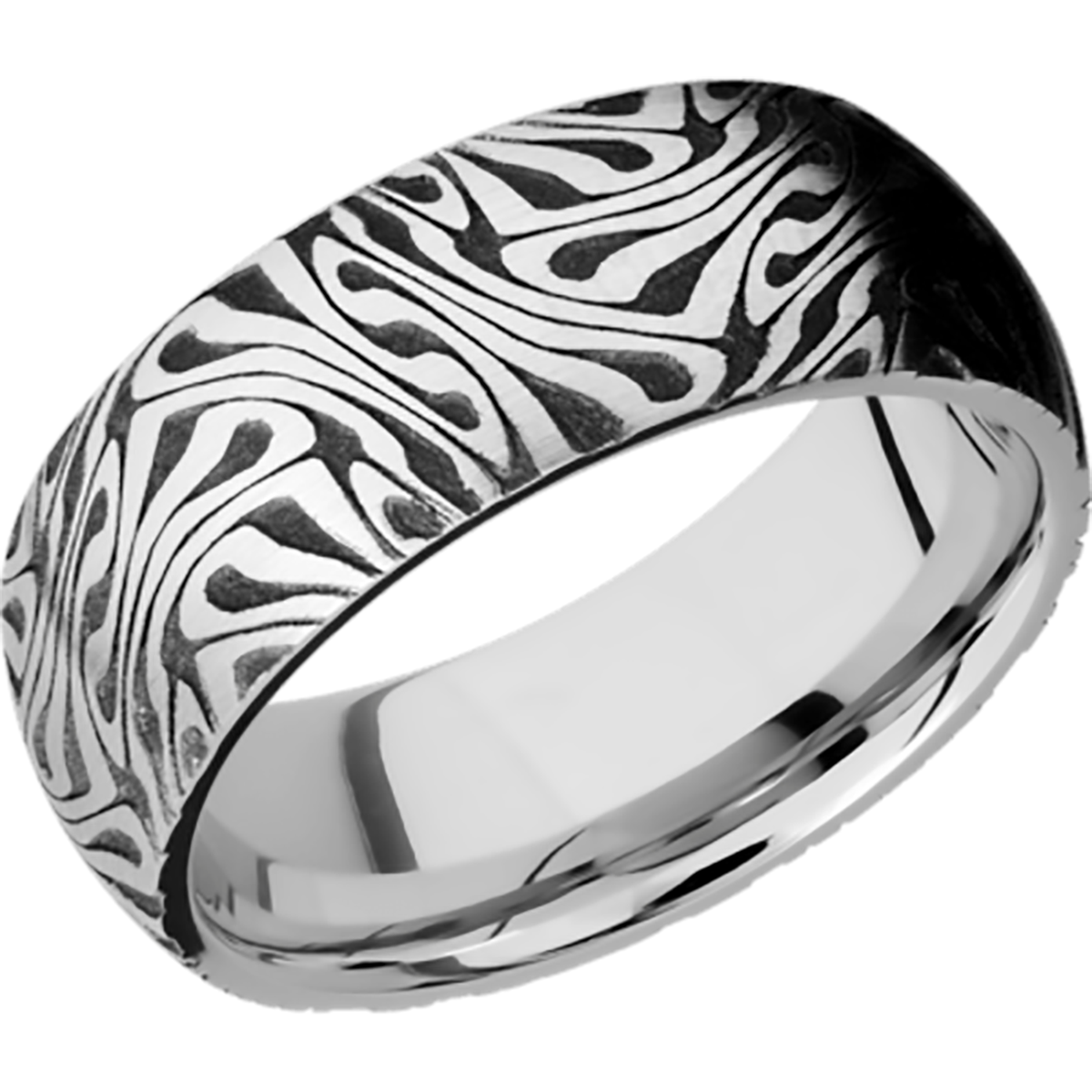 Cobalt Chrome Wedding Band With Satin Finish