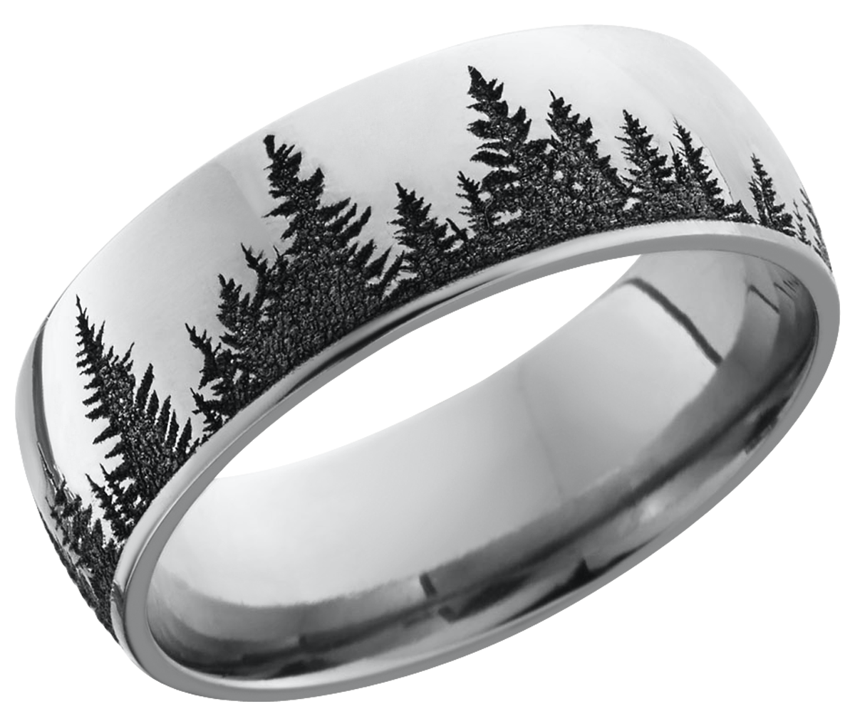 lashbrook cobalt chrome 8mm domed band