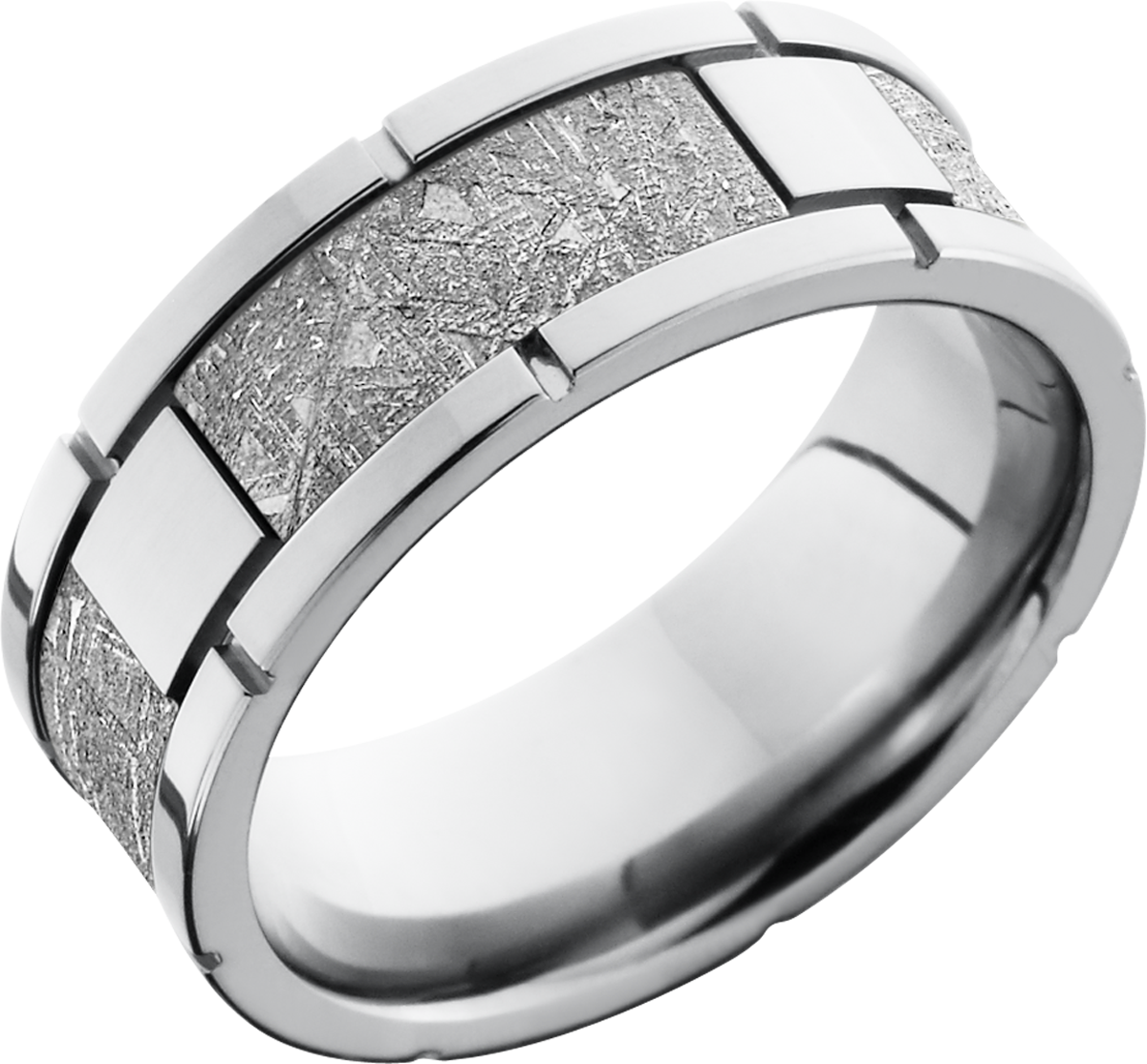 lashbrook meteorite cobalt chrome 8mm flat band