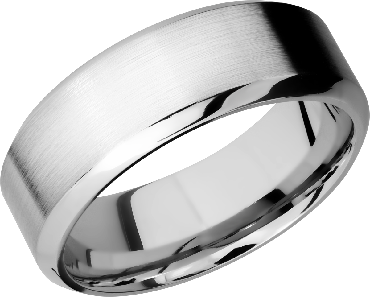 lashbrook classic cobalt chrome 8mm high-beveled band