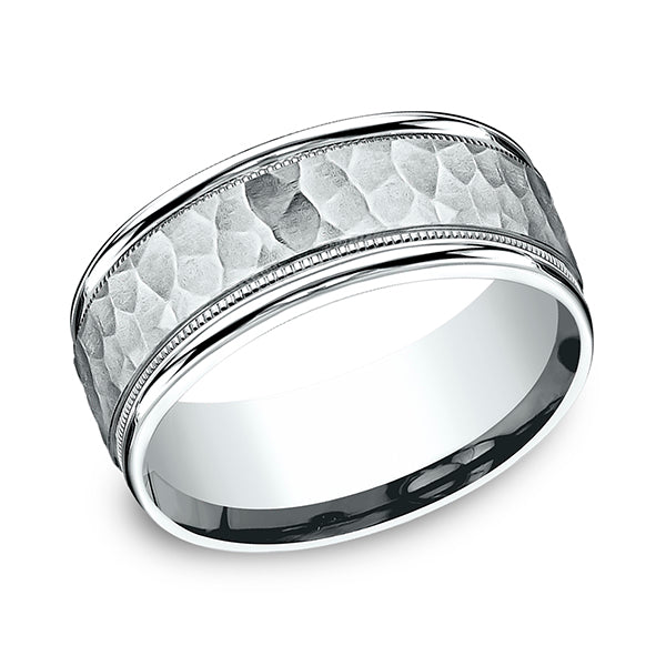 comfort-fit design wedding band