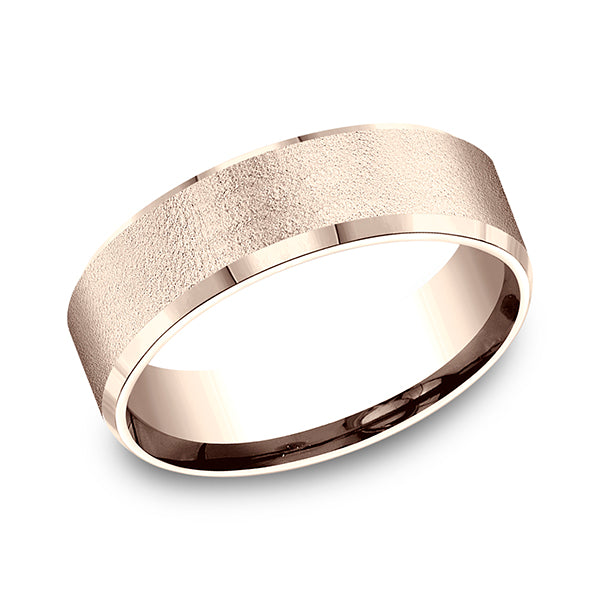 comfort-fit design wedding band
