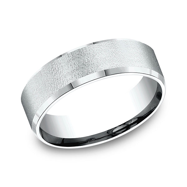 comfort-fit design wedding band