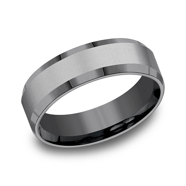 tantalum comfort-fit design wedding band