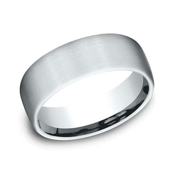 comfort-fit design wedding band