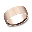comfort-fit design wedding band