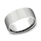 comfort-fit design wedding band